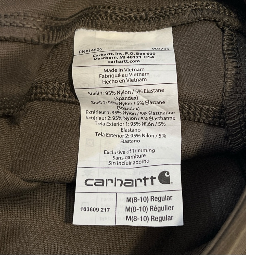 Carhartt Force Fitted Midweight Utility Leggings, Fitted Mid-Rise‎ Waist, Medium - Picture 11 of 12